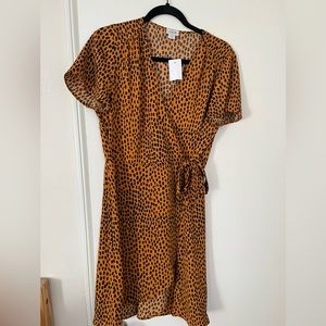 J crew size 8 short sleeve wrap dress NWT